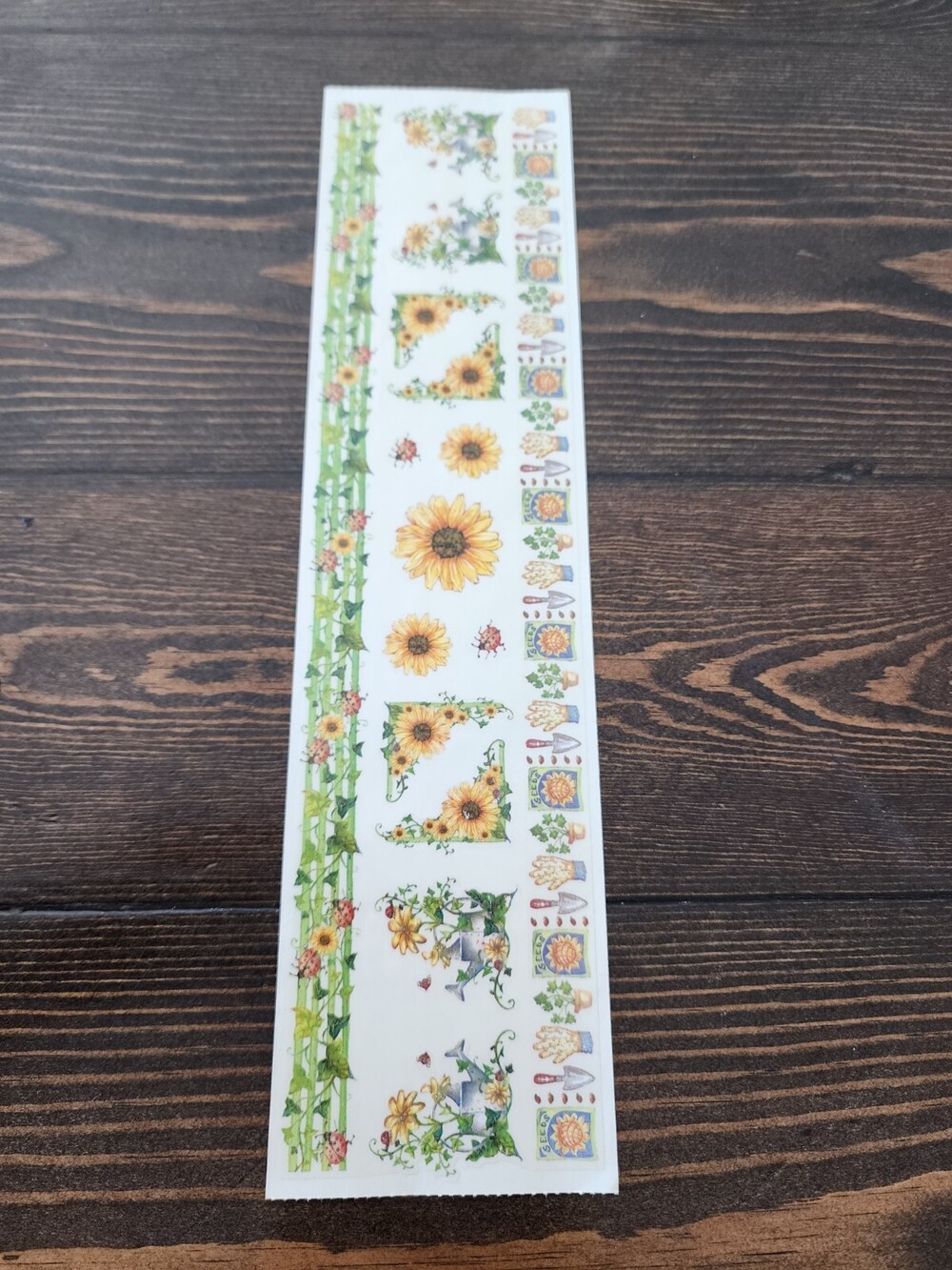 Sticker Border Sunflower Cultivate Love PSX Scrapbooking Vintage Retired #21